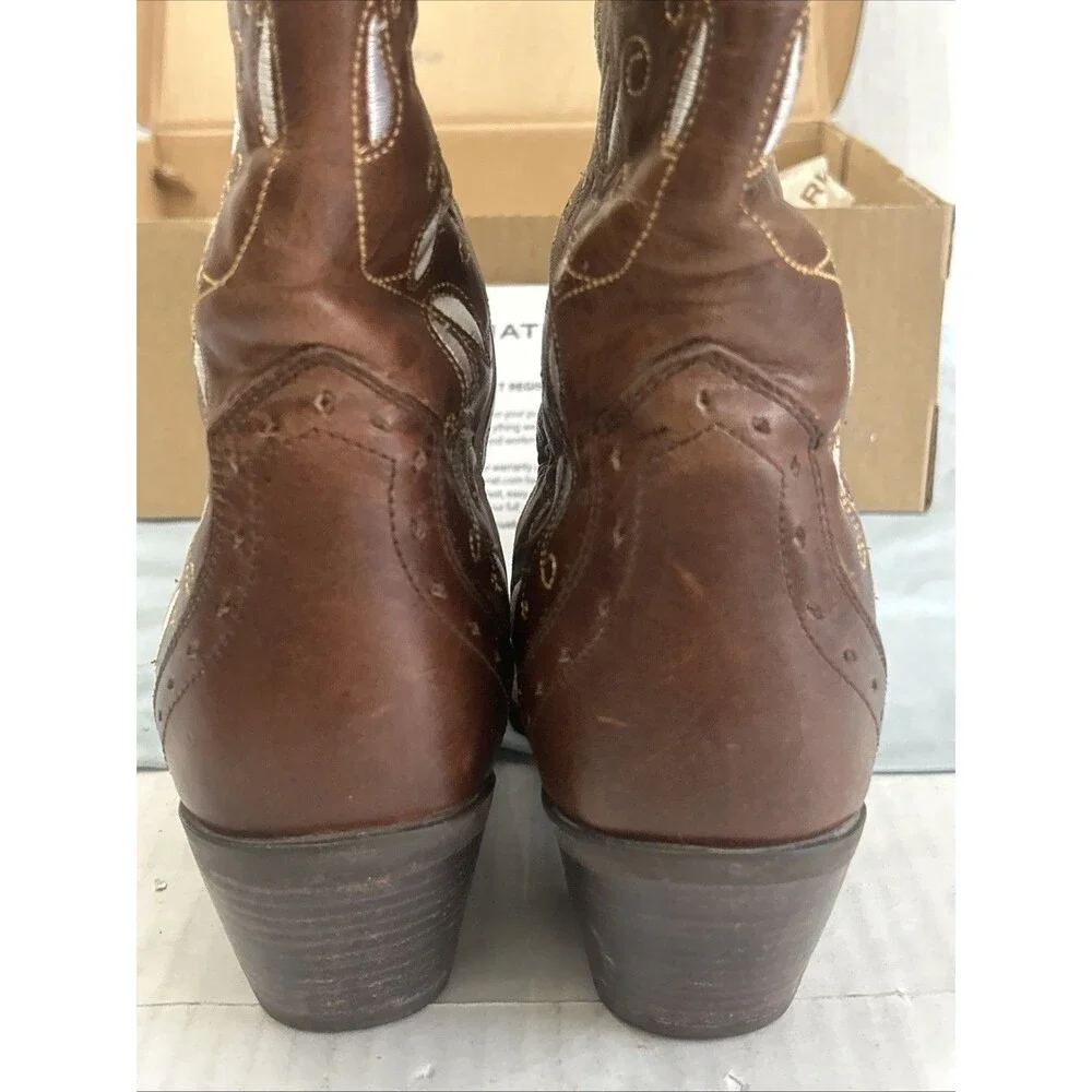 Ariat Sonora Bitterwater Embroidered Leather Western Boots Sz 8 B